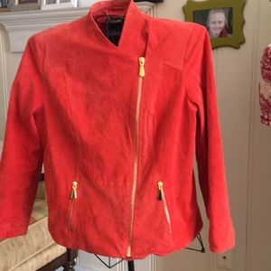 Suede Moto jacket  by Queen Latifah